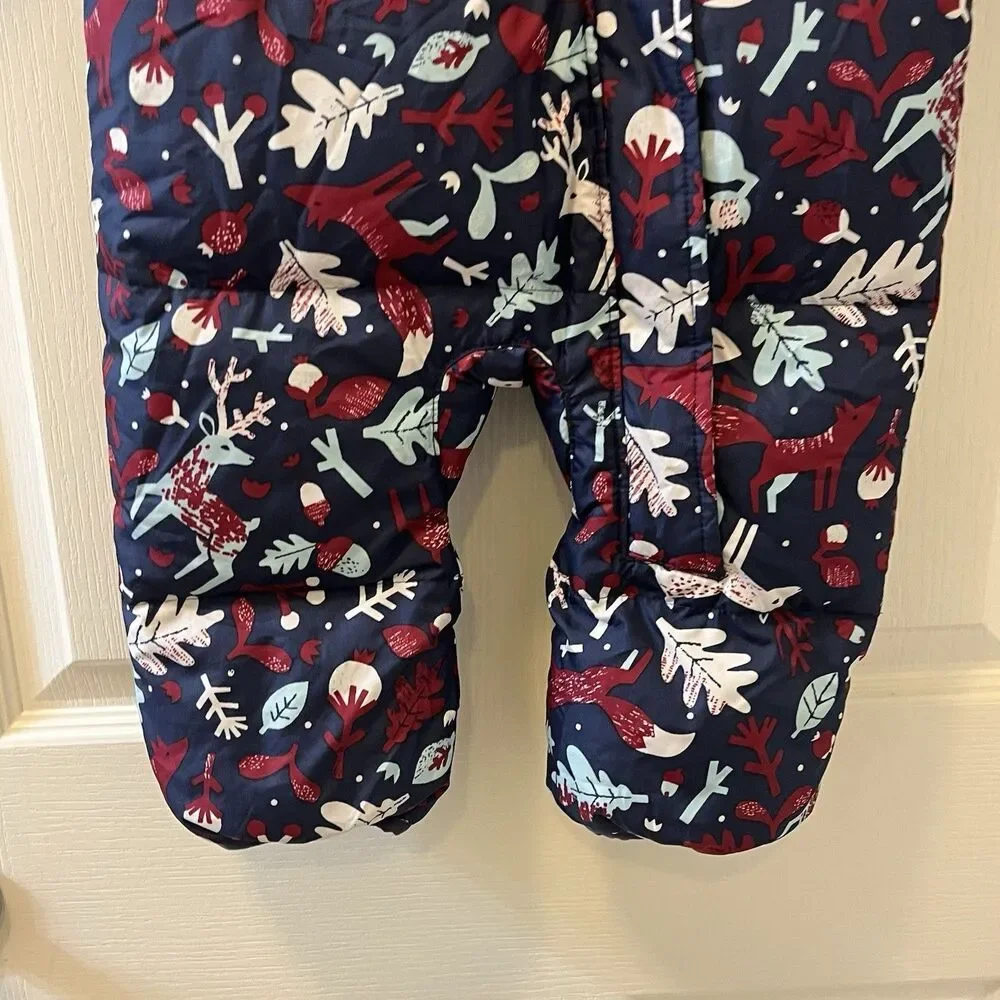 Columbia Infant Snuggly Bunny II Bunting Down Snowsuit Woodland Girls 6-12 Mos